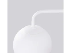 Sale Sollux Lighting Lámpara de pared Bealy minimalista de acero/vidrio - 1 fuentes luminosas 4000K - L.10 x A.21 cm - Blanco