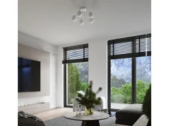 Sollux Lighting Aplique Para Pared-Lámpara de pared Bealy minimalista de acero/vidrio - 1 fuentes luminosas 3000K - L.10 x A.21 cm - Blanco