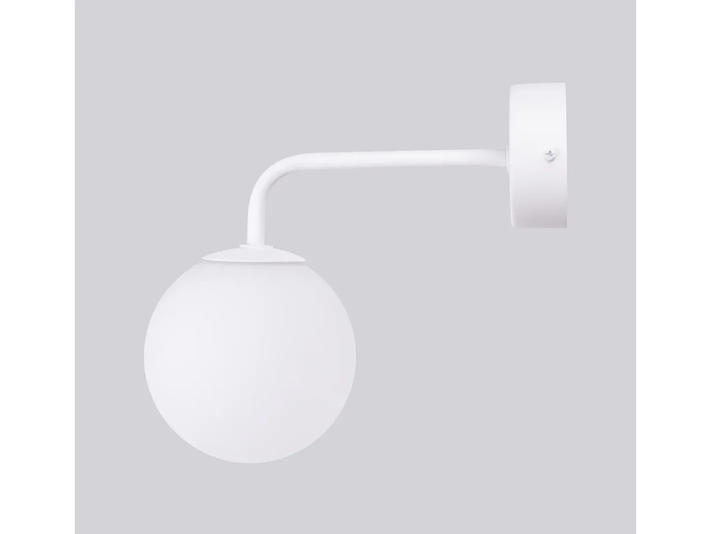 Sollux Lighting Aplique Para Pared-Lámpara de pared Bealy minimalista de acero/vidrio - 1 fuentes luminosas 3000K - L.10 x A.21 cm - Blanco