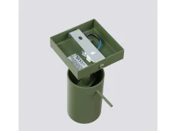 Sollux Lighting Lámpara de pared Briix moderno de acero - 1 fuentes luminosas 3000K - L.8 x A.8 cm - oliva Verde