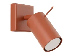 Sollux Lighting Aplique Para Pared-Lámpara de pared Briix moderno de acero - 1 fuentes luminosas 4000K - L.8 x A.8 cm - ocre Rojo