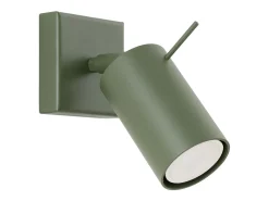 Sollux Lighting Aplique Para Pared-Lámpara de pared Briix moderno de acero - 1 fuentes luminosas 4000K - L.8 x A.8 cm - oliva Verde