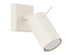 Outlet Sollux Lighting Lámpara de pared Briix moderno de acero - 1 fuentes luminosas 4000K - L.8 x A.8 cm - Beige