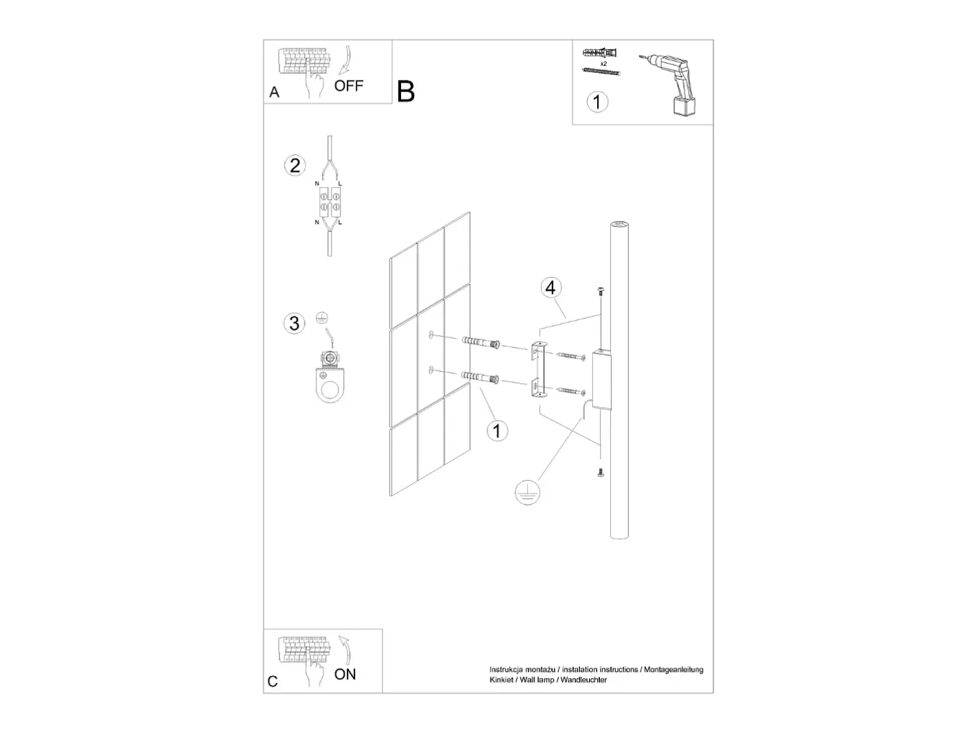 Sollux Lighting Lámpara de pared Brill moderno de acero - 2 fuentes luminosas 4000K - L.2,5 x A.50 cm - Beige Hot
