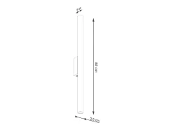 Sollux Lighting Aplique Para Pared-Lámpara de pared Brill moderno de acero - 2 fuentes luminosas 3000K - L.2,5 x A.50 cm - Beige