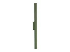 New Sollux Lighting Lámpara de pared Brill moderno de acero - 2 fuentes luminosas 4000K - L.2,5 x A.50 cm - oliva Verde