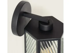 Ledkia Lámpara de Pared Cristal Hadley Negro Sale