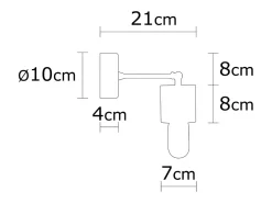 Concept-Usine Aplique Para Pared-Lámpara de pared de diseño en madera SONIA - Efecto cálido de madera, luz suave, ideal para salón, dormitorio o entrada Marru00f3n