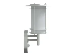 Lámpara de pared de exterior con sensor acero inoxidable ES303473 Plateado Online