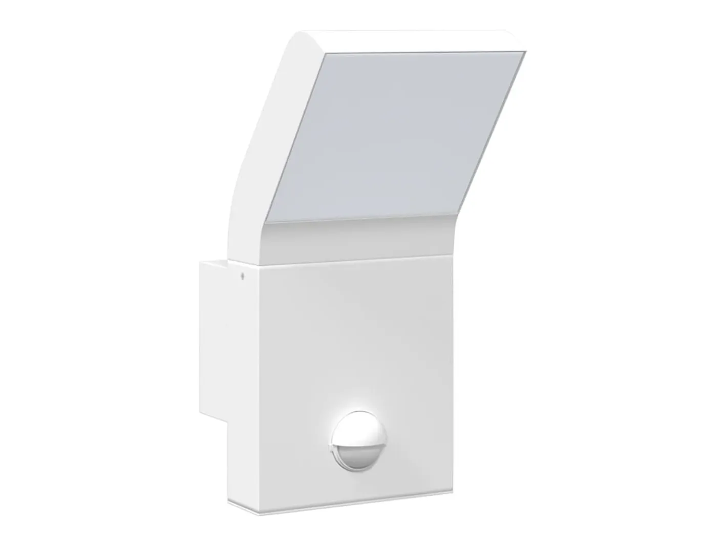 Lámpara de pared de exterior LED con sensor aluminio ES121813 Blanco