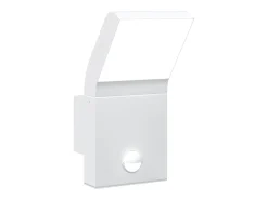 Lámpara de pared de exterior LED con sensor aluminio ES121813 Blanco