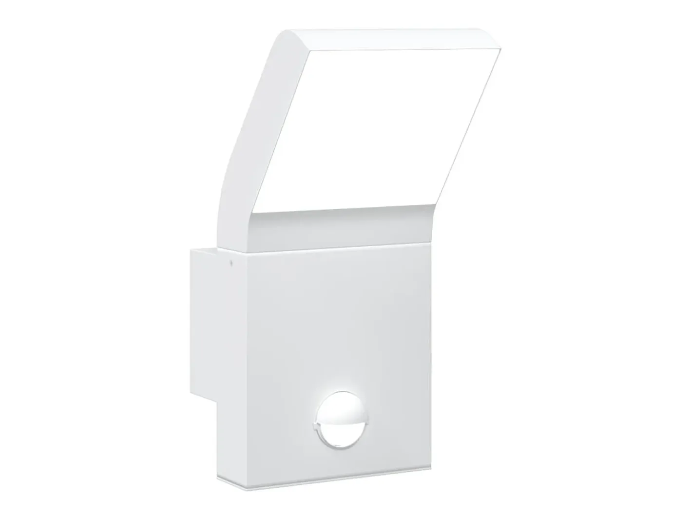 Lámpara de pared de exterior LED con sensor aluminio ES121813 Blanco