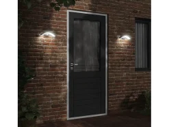 Aplique Para Pared-Lámpara de pared de exterior LED aluminio fundido ES252964 Negro