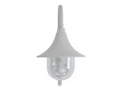 Lámpara de pared de jardín aluminio blanca E27 42 cm ES263457 Blanco Best