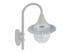 Lámpara de pared de jardín aluminio blanca E27 42 cm ES263457 Blanco Best