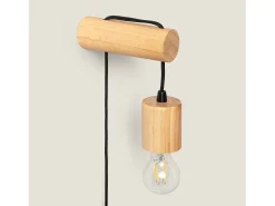 Best Ledkia Lámpara de Pared de Madera Torse Natural Multicolor