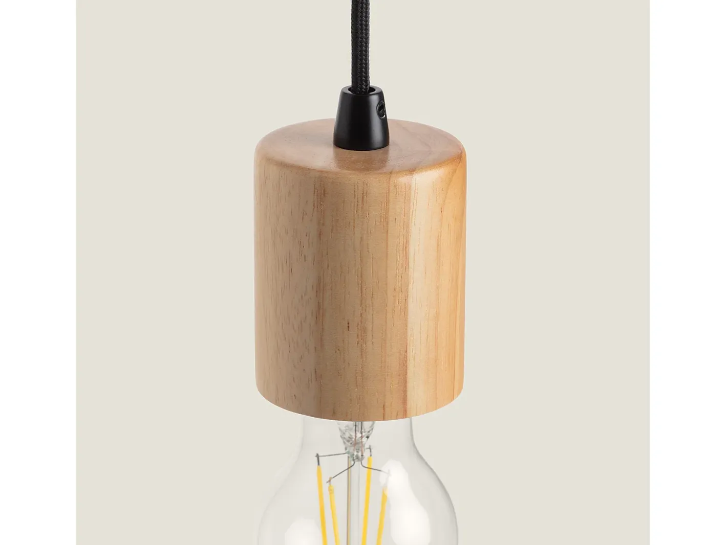 Best Ledkia Lámpara de Pared de Madera Torse Natural Multicolor