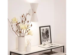 Online Ledkia Lámpara de Pared de Metal Kusini Blanco Multicolor