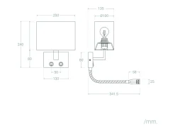 Best Ledkia Lámpara de Pared de Metal con Flexo LED de Lectura Waldorf Latón Multicolor