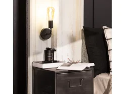 Sale Ledkia Lámpara de Pared de Metal Jayso Negro Multicolor