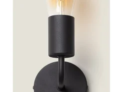 Sale Ledkia Lámpara de Pared de Metal Jayso Negro Multicolor