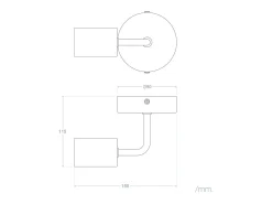 Sale Ledkia Lámpara de Pared de Metal Jayso Negro Multicolor