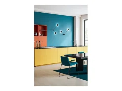 Affralux Lámpara de pared Eclipsia negra - 325x520x64mm 2xGX53 - Aplique de pared metálico de dos brazos - Brazo largo a la derecha Negro Sale