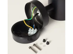 Hot Ledkia Lámpara de Pared Exterior LED 5W Acero Inoxidable Inti Black 3000K Blanco Cálido Negro