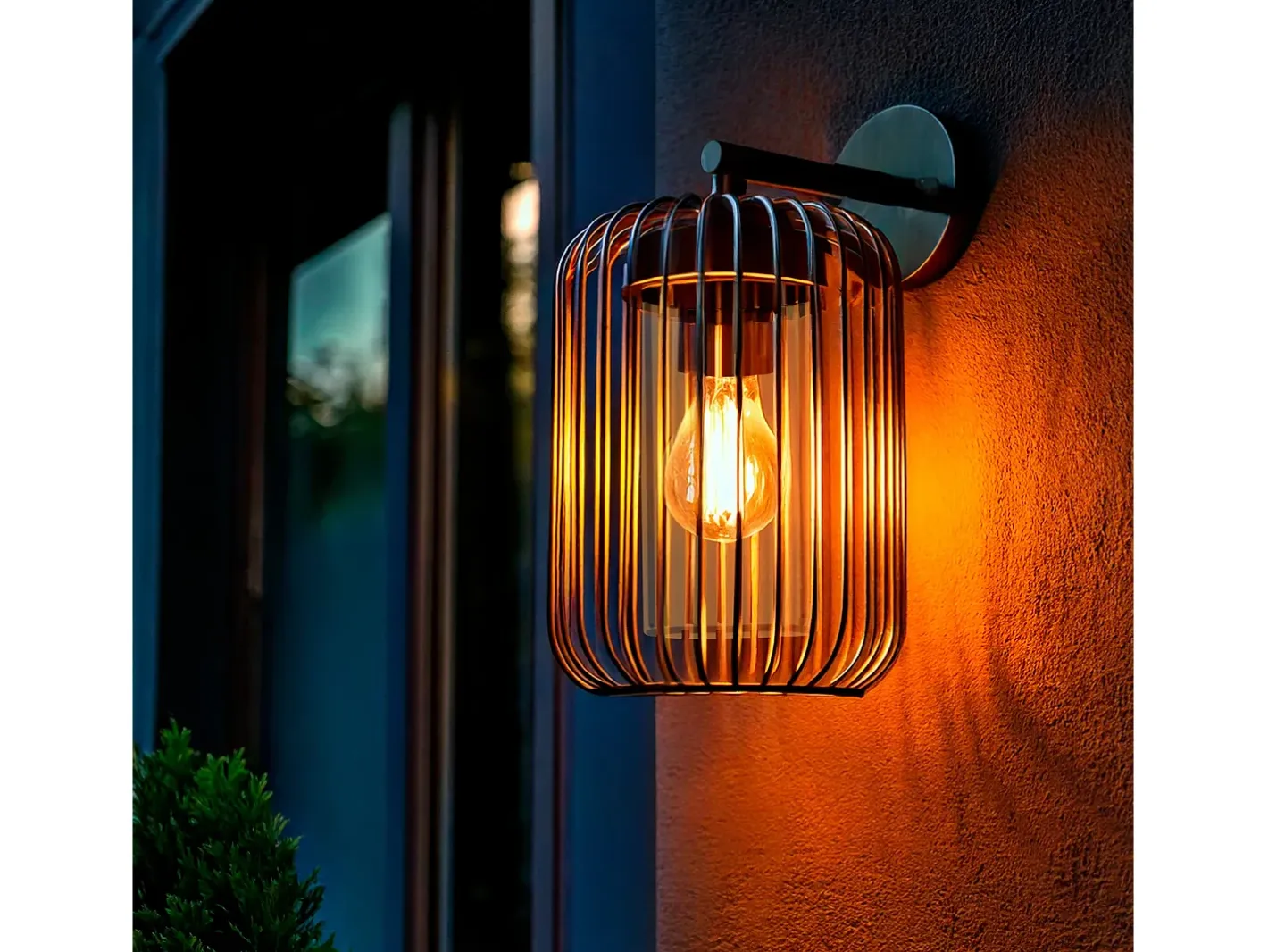 Discount Ledkia Lámpara de Pared Exterior Acero Inoxidable Dadawa Negro