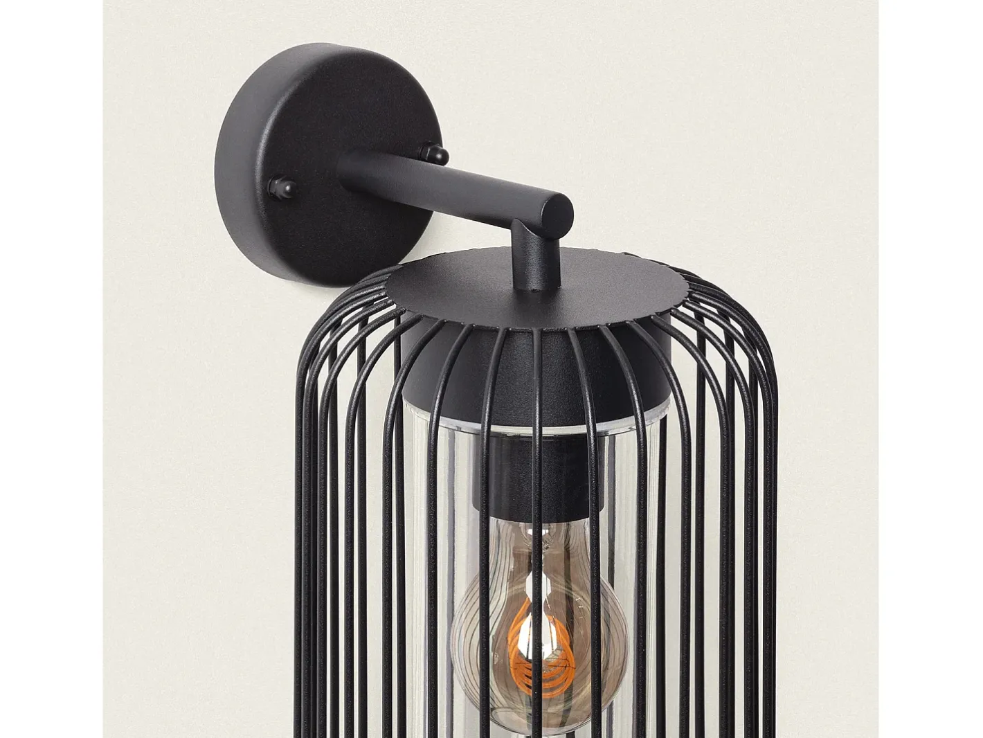 Discount Ledkia Lámpara de Pared Exterior Acero Inoxidable Dadawa Negro