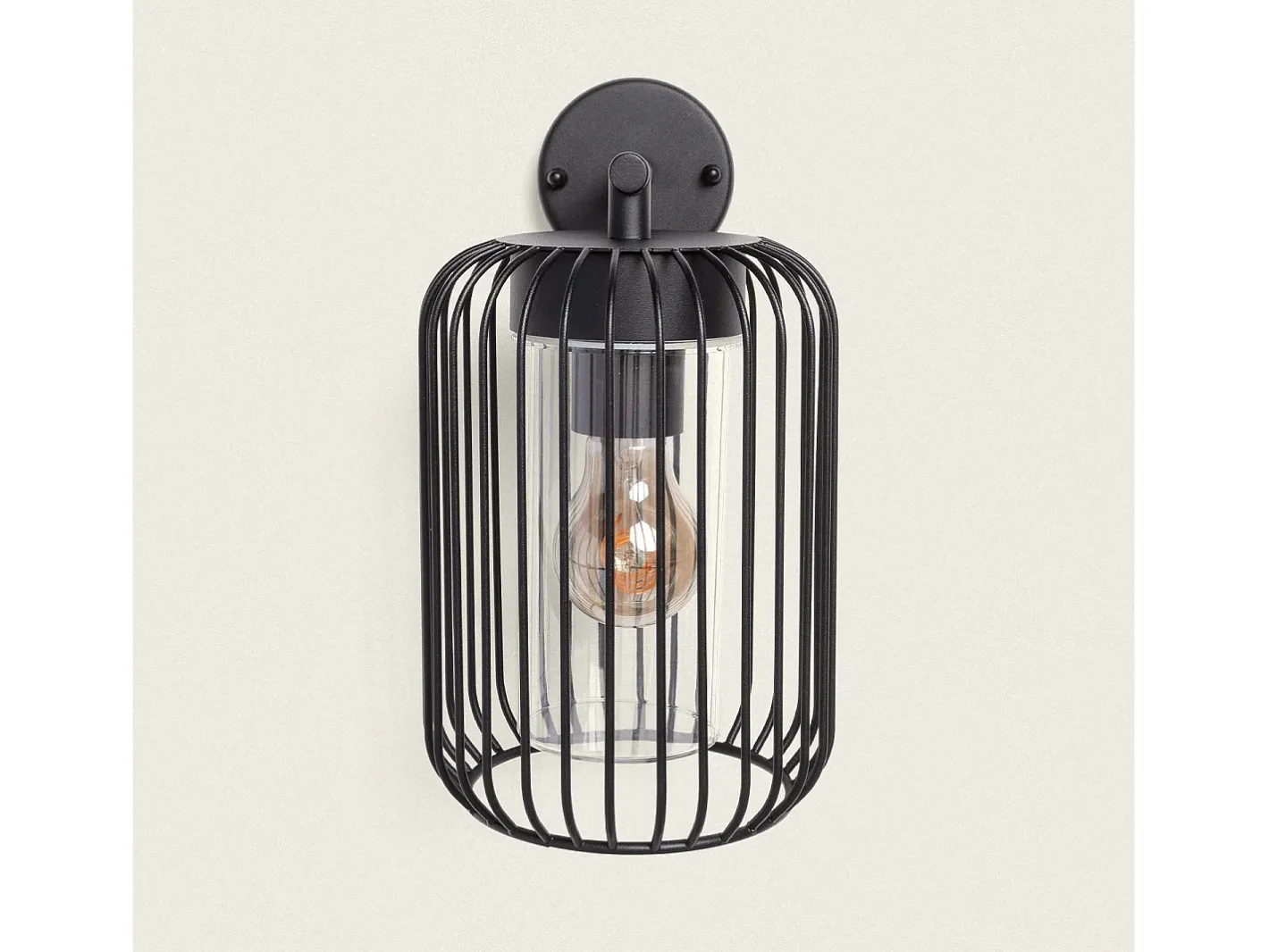 Discount Ledkia Lámpara de Pared Exterior Acero Inoxidable Dadawa Negro