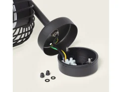 Discount Ledkia Lámpara de Pared Exterior Acero Inoxidable Dadawa Negro