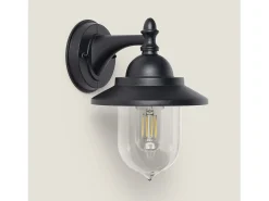 Ledkia Lámpara de Pared Exterior de Metal Klasik Negro Online