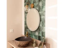 Ledkia Lámpara de Pared Exterior Metal y Cristal Driyah Dorado Multicolor Outlet