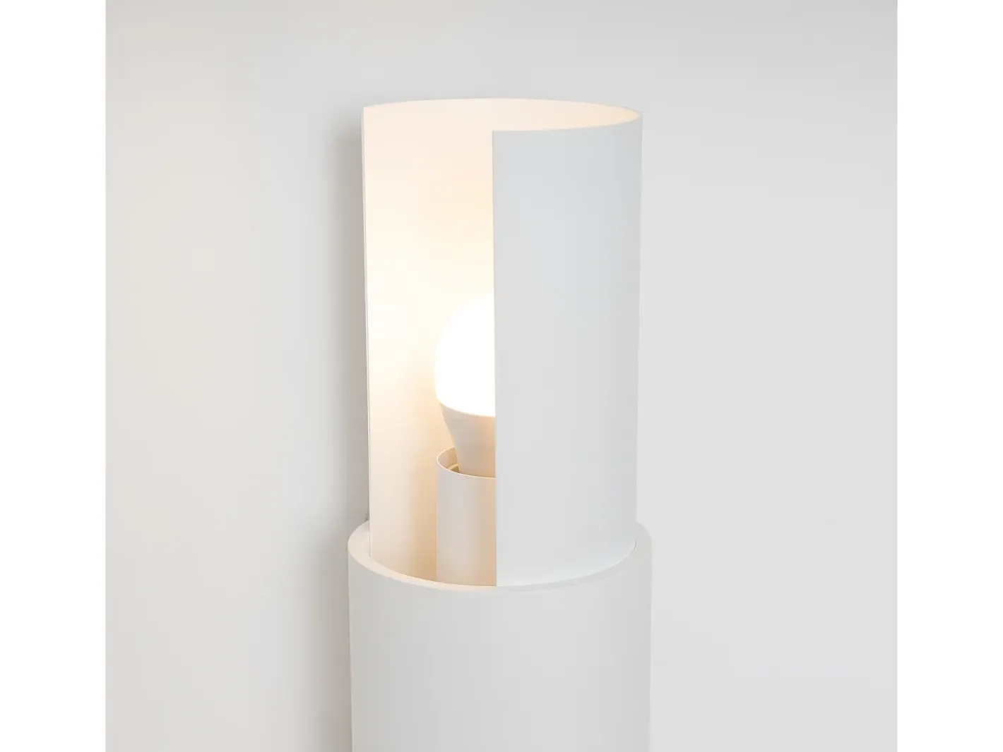 Sollux Lighting Lámpara De Pared Flash Minimalista De Acero - 2 Fuentes Luminosas - L.10 X A.37 Cm - Blanco Clearance