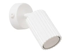 Best Sollux Lighting Lámpara de pared Gloow minimalista de aluminio - 1 fuentes luminosas 4000K - L.8 x A.16 cm - Blanco
