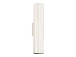 Sollux Lighting Lámpara de pared Gloow minimalista de aluminio - 2 fuentes luminosas 3000K - L.6,5 x A.30 cm - Beige Hot