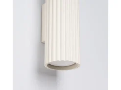 Sollux Lighting Lámpara de pared Gloow minimalista de aluminio - 2 fuentes luminosas 3000K - L.6,5 x A.30 cm - Beige Hot