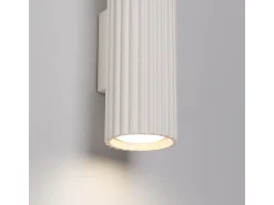 Sollux Lighting Lámpara de pared Gloow minimalista de aluminio - 2 fuentes luminosas 3000K - L.6,5 x A.30 cm - Beige Hot