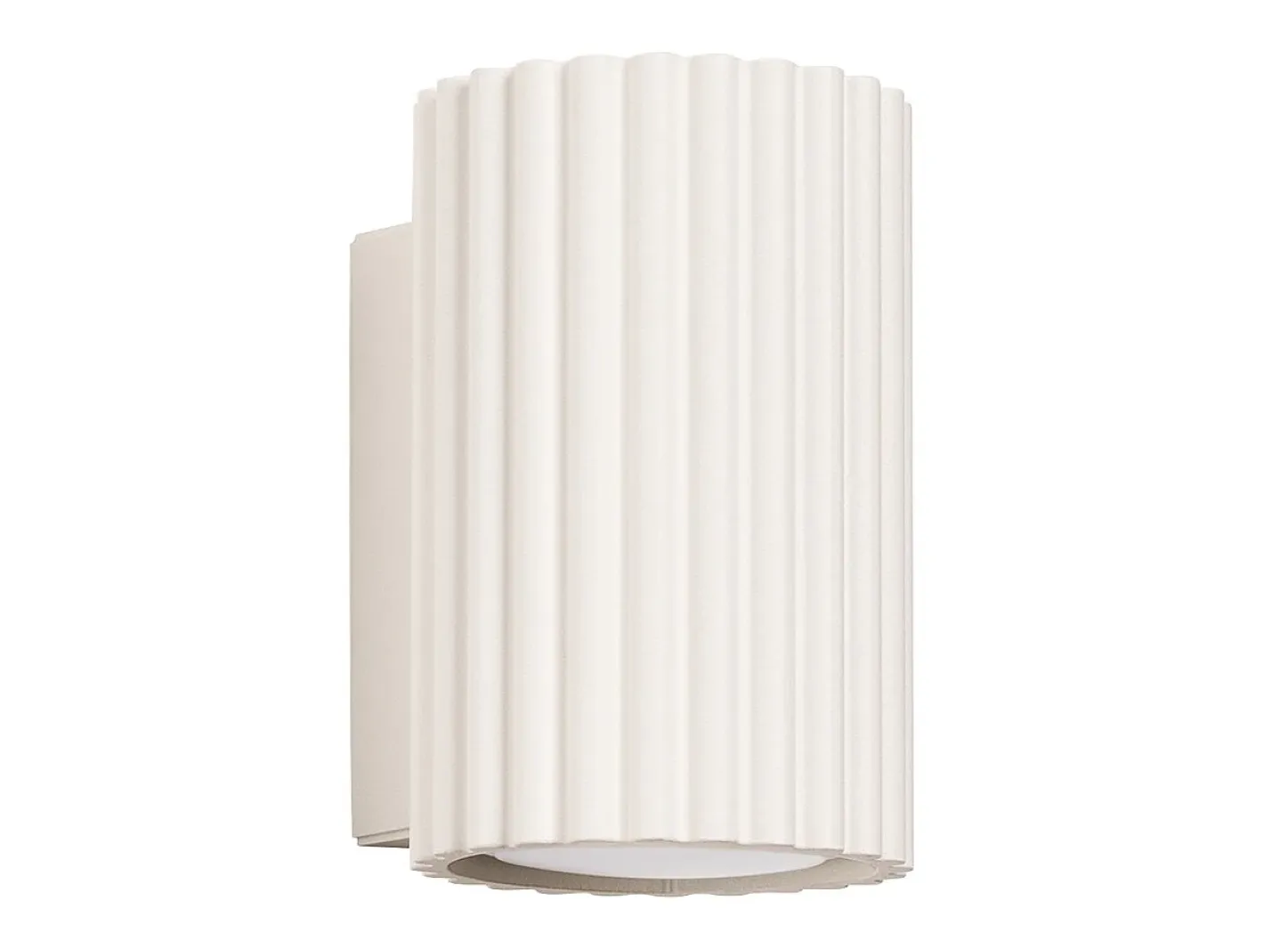 Sollux Lighting Aplique Para Pared-Lámpara de pared Gloow minimalista de aluminio - 1 fuentes luminosas 3000K - L.6,5 x A.10 cm - Beige