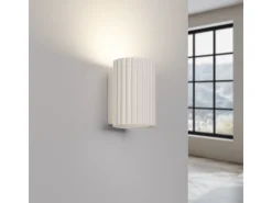 Sollux Lighting Aplique Para Pared-Lámpara de pared Gloow minimalista de aluminio - 1 fuentes luminosas 3000K - L.6,5 x A.10 cm - Beige