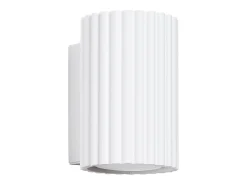 Discount Sollux Lighting Lámpara de pared Gloow minimalista de aluminio - 1 fuentes luminosas 4000K - L.6,5 x A.10 cm - Blanco