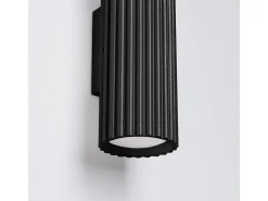 Sollux Lighting Lámpara de pared Gloow minimalista de aluminio - 2 fuentes luminosas 3000K - L.6,5 x A.20 cm - Negro Sale