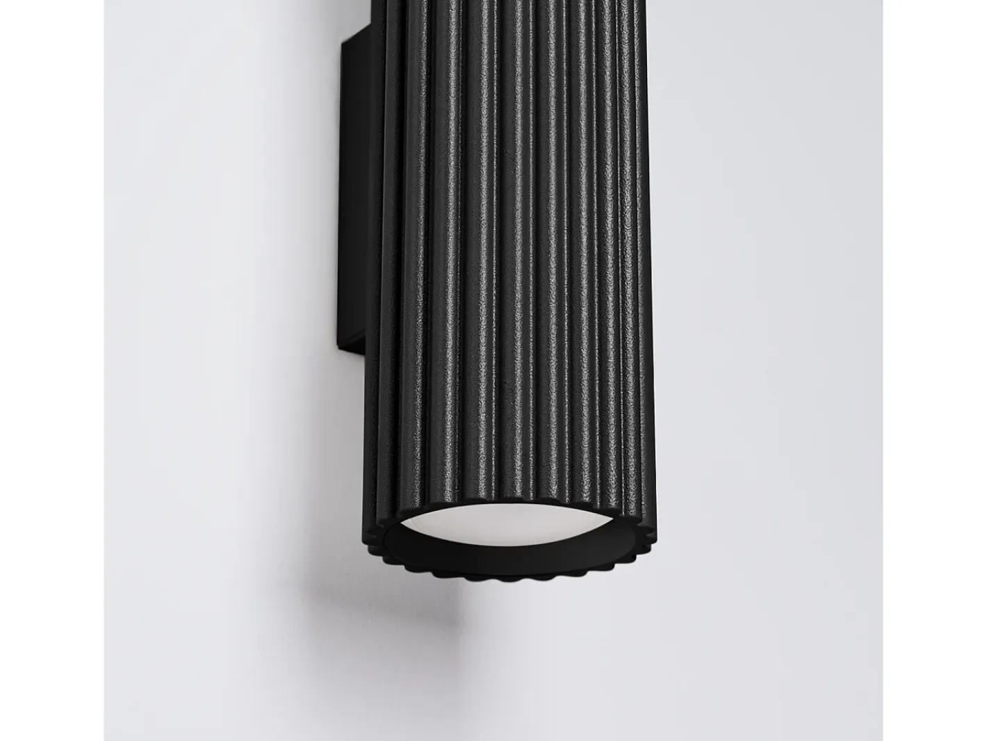 Sollux Lighting Lámpara de pared Gloow minimalista de aluminio - 2 fuentes luminosas 3000K - L.6,5 x A.20 cm - Negro Sale