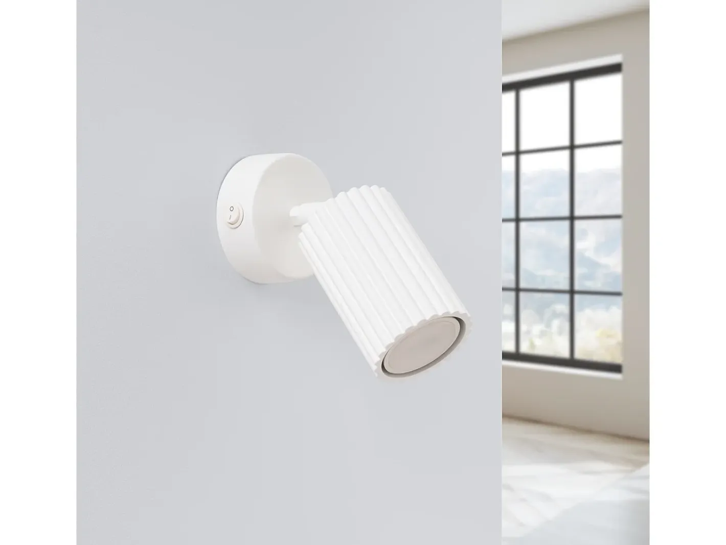 Sollux Lighting Lámpara de pared Gloow minimalista de aluminio - 1 fuentes luminosas 3000K - L.8 x A.16 cm - Blanco Discount