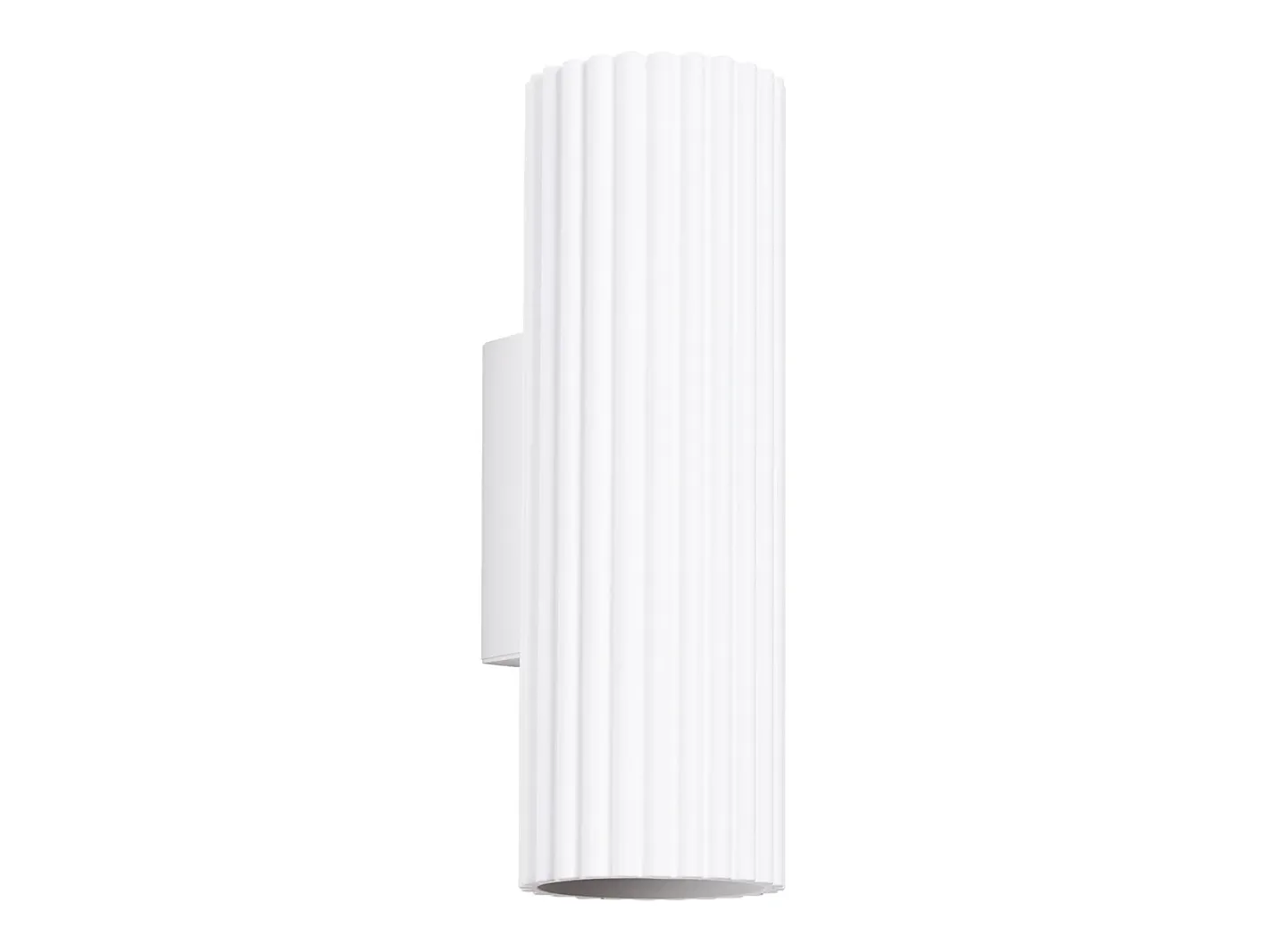 Sollux Lighting Aplique Para Pared-Lámpara de pared Gloow minimalista de aluminio - 2 fuentes luminosas 3000K - L.6,5 x A.20 cm - Blanco