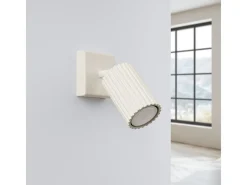 Sollux Lighting Aplique Para Pared-Lámpara de pared Gloow minimalista de aluminio - 1 fuentes luminosas 3000K - L.8 x A.8 cm - Beige