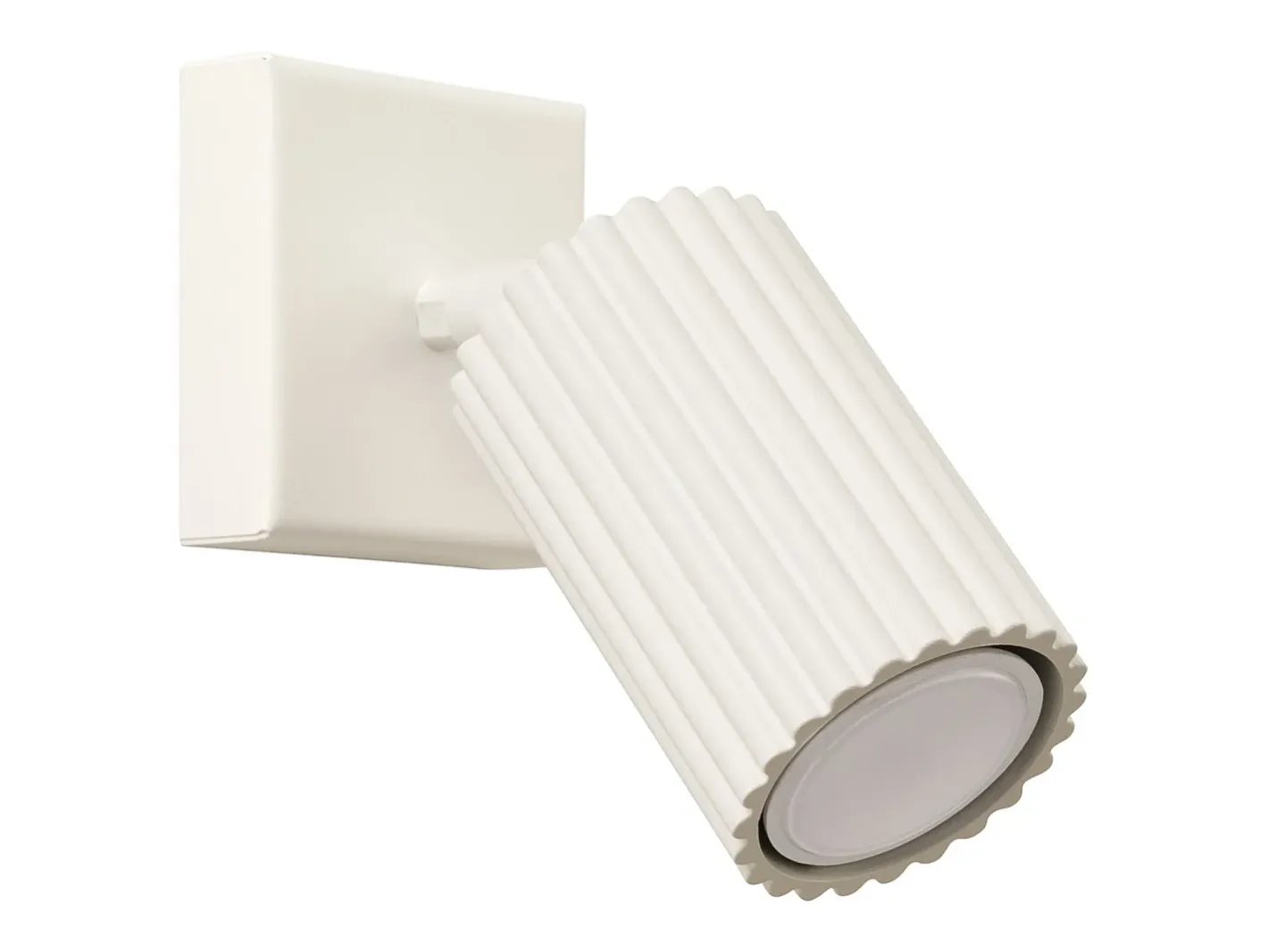 Sollux Lighting Aplique Para Pared-Lámpara de pared Gloow minimalista de aluminio - 1 fuentes luminosas 3000K - L.8 x A.8 cm - Beige