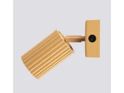 Sale Sollux Lighting Lámpara de pared Gloow minimalista de aluminio - 1 fuentes luminosas 4000K - L.8 x A.16 cm - Dorado