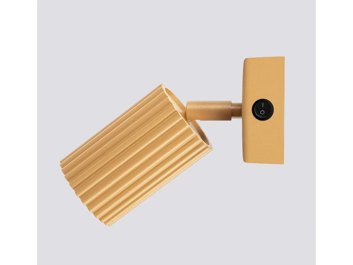 Sale Sollux Lighting Lámpara de pared Gloow minimalista de aluminio - 1 fuentes luminosas 4000K - L.8 x A.16 cm - Dorado
